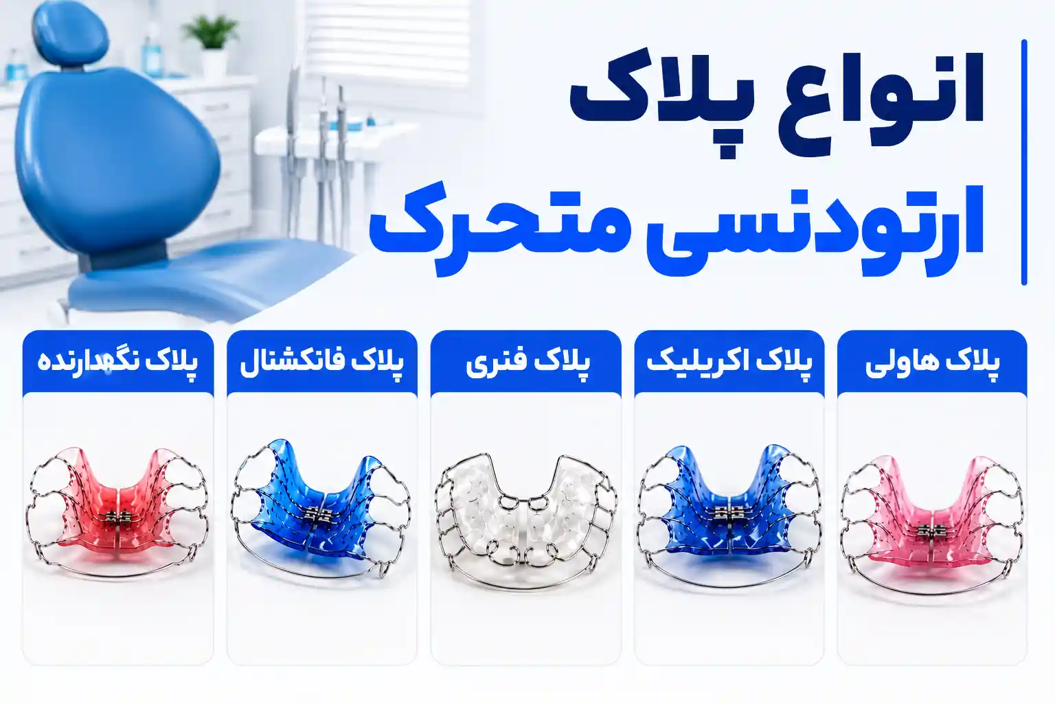 انواع پلاک ارتودنسی متحرک